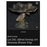 393 - ALFRED FORTAY ART NOUVEAU PEDESTAL DISH (R87