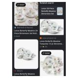 N4 - LENOX BUTTERFLY MEADOWS DISHWARE (N34)