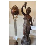 393 - ANTIQUE ANSONIA MYSTERY SWINGING CLOCK