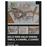 N4 - DINING TABLE WITH SIX CHAIRS (D48)