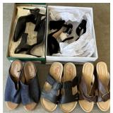 N4 - FIVE PAIR WOMEN'S SHOES SIZE 7/37 (G8)