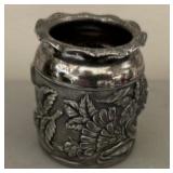 393 - VINTAGE SILVER TOOTHPICK HOLDER (R74)