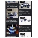 N4 - CHINESE BOMBAY PATTERN TEA SET (N13)