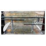 11 - GLASS & CHROME COFFEE TABLE