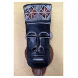 526 - AFRICAN INSPIRED CARVED WOODEN DECOR