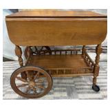 11 - VINTAGE AOK WOODEN SERVING CART 28X18X29