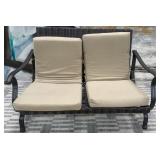 11 - WICKER PATIO BENCH 50X33