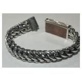 STERLING SILVER MENS BRACELET 110.30GRS