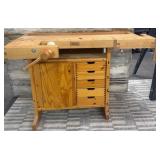 11 - SJOBERGS WOOD WORKING TABLE 34X49