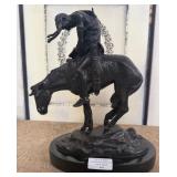 526 - BRONZE J.E. FRASER "END OF THE TRAIL" 13"T