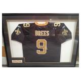 11 - FRAMED DREW BREES JERSEY SIGNED (R15)