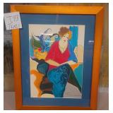 11 - TARKEY SERIGRAPH ONPAPER FRAMED WITH COA