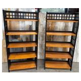 11 - TWO DISPLAY SHELVES/BOOKCASES