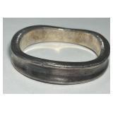 STERLING SILVER BANGLE BRACELET 34.80GRS