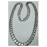 STERLING SILVER 28INCH LINK CHAIN 90.00GRS