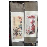 11 - TWO PIECES ASIAN SCROLL ARTWORK (J78)