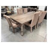 11 - 6 CHAIR DINING ROOM TABLE SET 90X47
