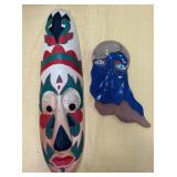 526 - WOODEN/POTTERY HOME DECOR