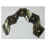 A VINTAGE STERLING SILVER  BRACELET 37.00GRS