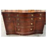 11 - VINTAGE DREXEL BOW FRONT SIDEBOARD/ BUFFET