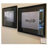 J1 - TWO PIECES FRAMED ART (L3)
