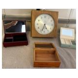 J1 - WALL CLOCK & JEWELRY BOXES