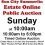 WELCOME TO OUR SUN. @10am ONLINE PUBLIC AUCTION