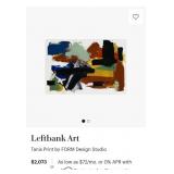 R - ABSTRACT ART FRAMED 48X71" (L5)