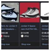R - NEW AIR JORDAN 9 RTRO OG SHOES SIZE 11.5 (L29)