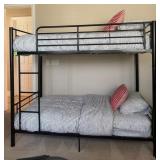 R - TWIN BUNK BEDS, MATTRESSES & BEDDING (B1)