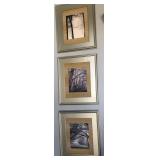 P - THREE PIECES FRAMED ART (E3)