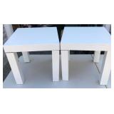 P - PAIR OF MATCHING SIDE TABLES (A59)