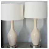 P - PAIR OF MATCHING TABLE LAMPS (M27)