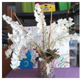 P - FAUX ORCHID ARRANGEMENT