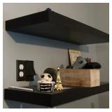 P - TWO FLOATING SHELVES (EXCLUDES CONTENTS) (R10)