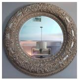P - ROUND WALL MIRROR FRAMED 47"DIA (M3)
