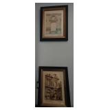 P - TWO PIECES FRAMED ART PRINTS (M6)
