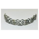STERLING SILVER ORNATE BRACELET 17.8 GRS
