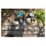 U - OUTDOOR PLANTER POTS, WATERING CAN, TRELLIS