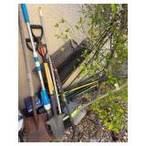U - SHOVELS, WIRE MESH, YARD MAINTENANCE ITEMS