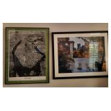 U - TWO PIECES FRAMED ART (L29)