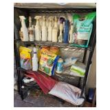 U - METAL RACK WITH GARDENING SUPPLIES (Y6)