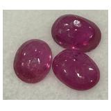 3.22CT CABOCHON  RUBY GEMSTONES