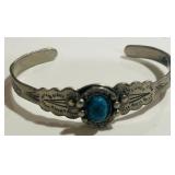 ANTIQUE SILVERTONE CUFF BRACELET