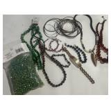 LOTS OF BEADS AND JEWELRY