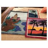 U - THREE QUILTED WALL HANGINGS (M13)