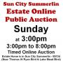 WELCOME TO OUR SUN. @3pm ONLINE PUBLIC AUCTION