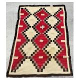 ANTIQUE HAND MADE NAVAJO RUG - 63"X 41"