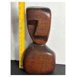 MID CENTURY MODERN WOOD STATUE
