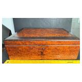 ANTIQUE WOOD TRAVEL DESK EARLY